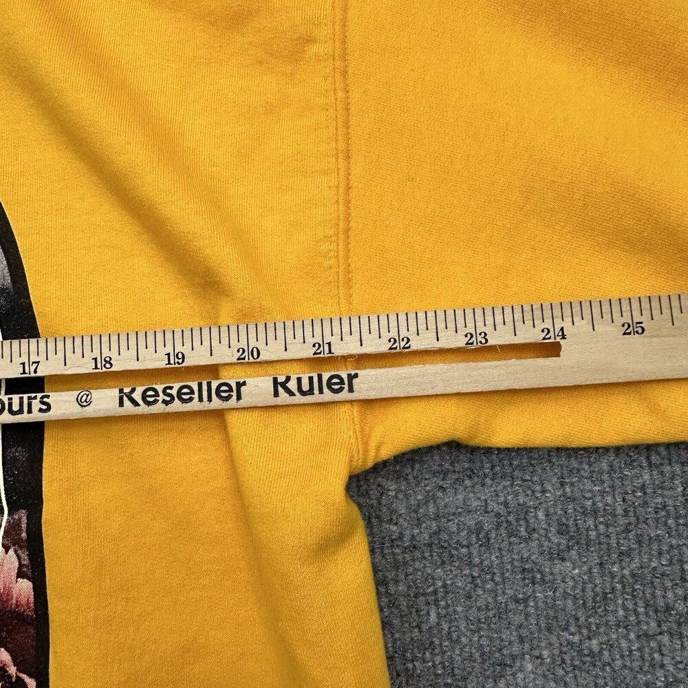 Civil Regime Hoodie Men Large Yellow Pullover Hooded Sweatshirt - Picture 9 of 10